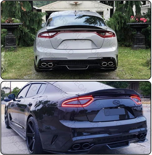 Kia Stinger Rear Trunk Lid Spoiler Wing 2018–2023 Glossy Black – Onecarworld