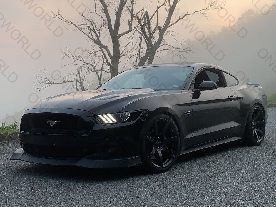 Ford Mustang 2015–2017 RTR Style Front Lip Chin Spoiler – MP Concepts – Gloss Black – Onecarworld