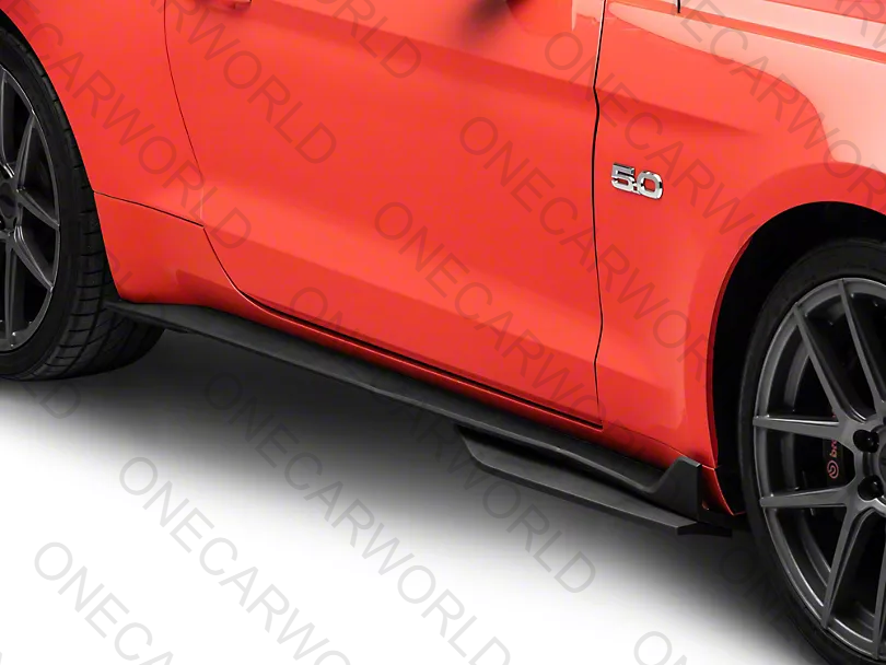 Ford Mustang GT/EcoBoost/V6 2015–2023 MP Concepts Side Skirts GT500 Style – Textured Black – Onecarworld