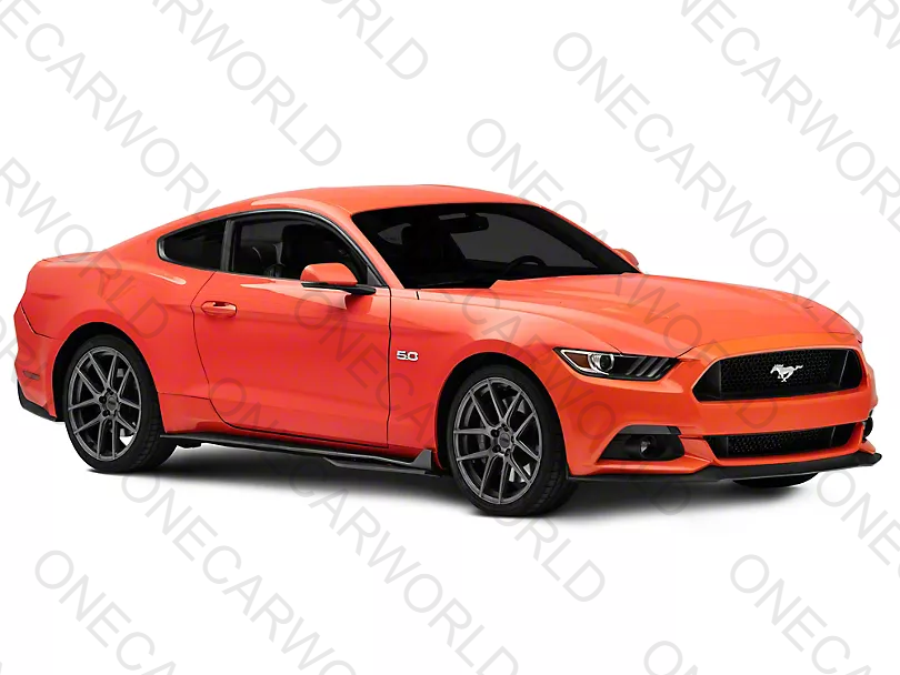 Ford Mustang GT/EcoBoost/V6 2015–2023 MP Concepts Side Skirts GT500 Style – Textured Black – Onecarworld
