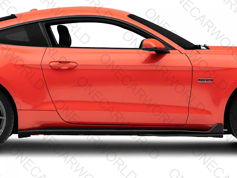 Ford Mustang GT/EcoBoost/V6 2015–2023 MP Concepts Side Skirts GT500 Style – Textured Black – Onecarworld