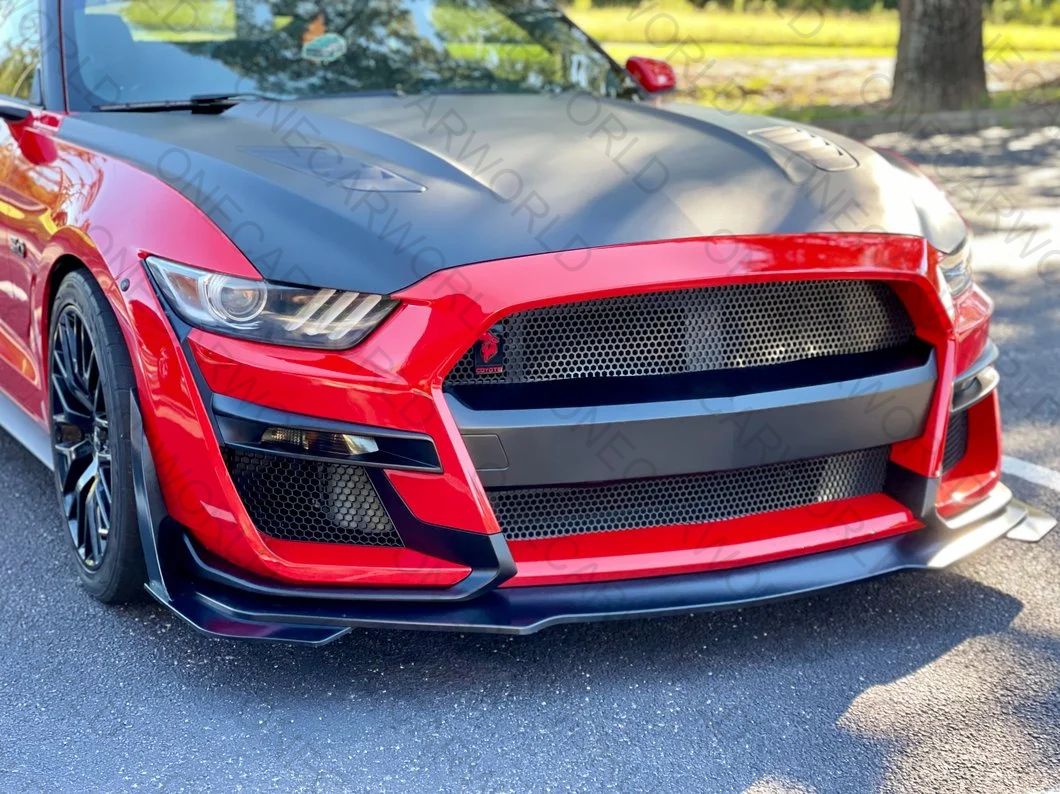 MP Concepts Front Bumper for Ford Mustang GT/EcoBoost/V6 2015–2017 GT500 Style – Unpainted – Onecarworld