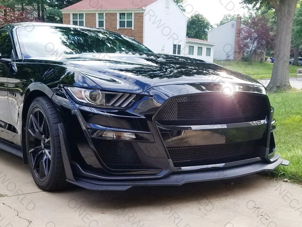 MP Concepts Front Bumper for Ford Mustang GT/EcoBoost/V6 2015–2017 GT500 Style – Unpainted – Onecarworld