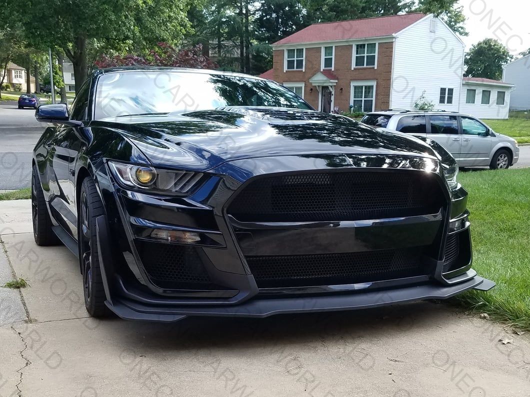 MP Concepts Front Bumper for Ford Mustang GT/EcoBoost/V6 2015–2017 GT500 Style – Unpainted – Onecarworld
