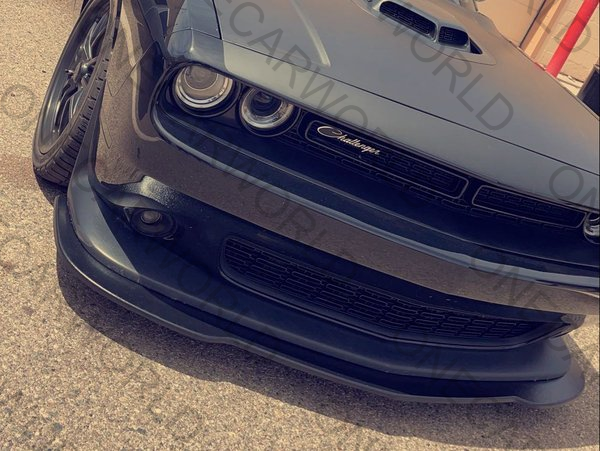 MP Concepts Chin Spoiler | Matte Black Front Lip Splitter for Dodge Challenger 2015–2023 R/T, GT, Scat Pack, SRT – Not for Widebody | Onecarworld