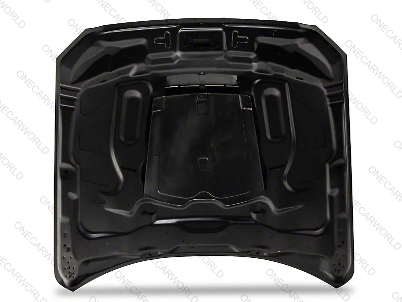 MP Concepts GT500 Style Aluminum Hood – Unpainted | Fits 2015–2017 Mustang GT, EcoBoost, V6 | Heat Extractor | Onecarworld