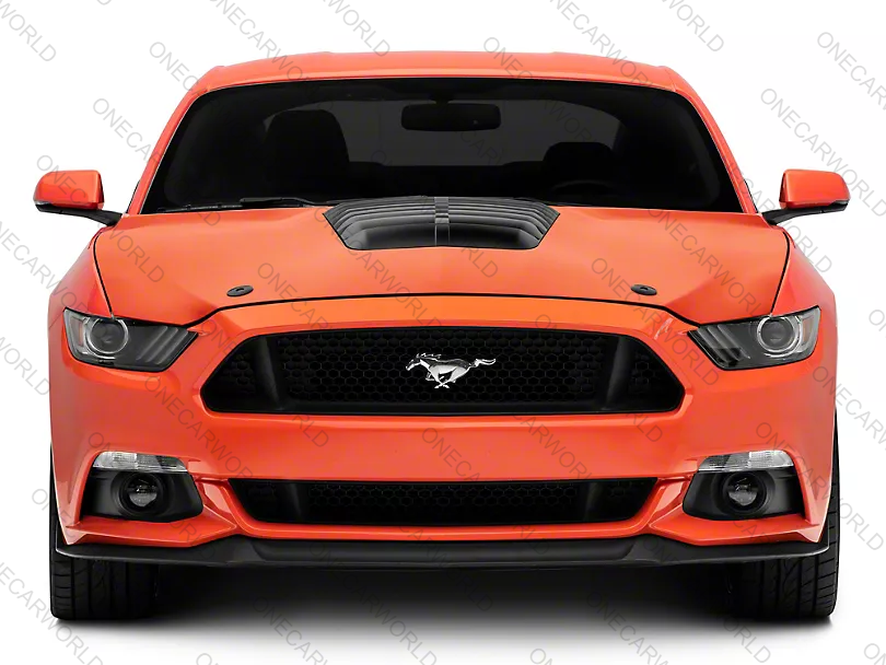 MP Concepts GT500 Style Aluminum Hood – Unpainted | Fits 2015–2017 Mustang GT, EcoBoost, V6 | Heat Extractor | Onecarworld