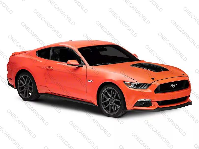 MP Concepts GT500 Style Aluminum Hood – Unpainted | Fits 2015–2017 Mustang GT, EcoBoost, V6 | Heat Extractor | Onecarworld