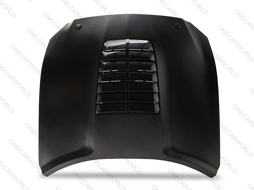 MP Concepts GT500 Style Aluminum Hood – Unpainted | Fits 2015–2017 Mustang GT, EcoBoost, V6 | Heat Extractor | Onecarworld