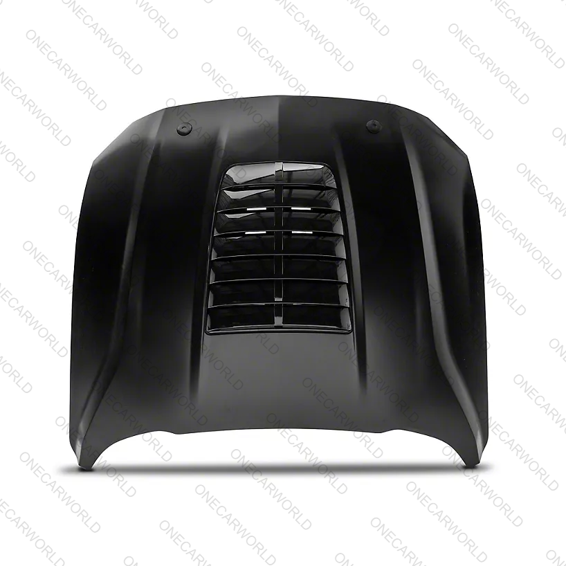 MP Concepts GT500 Style Aluminum Hood – Unpainted | Fits 2018–2023 Mustang GT, EcoBoost, V6 | Heat Extractor | Onecarworld
