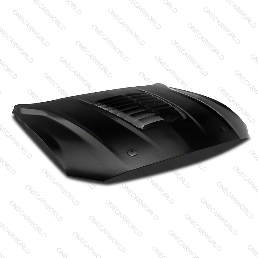 MP Concepts GT500 Style Aluminum Hood – Unpainted | Fits 2018–2023 Mustang GT, EcoBoost, V6 | Heat Extractor | Onecarworld