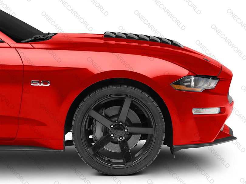 MP Concepts GT500 Style Aluminum Hood – Unpainted | Fits 2018–2023 Mustang GT, EcoBoost, V6 | Heat Extractor | Onecarworld