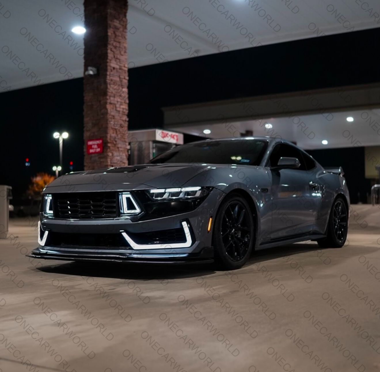 MP Concepts Dark Horse Style Front Bumper Kit with LED DRL Unpainted (2024+ Mustang GT, EcoBoost)