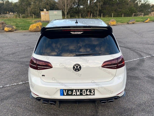 Volkswagen Golf MK7 MK7.5 GTI R 2014–2020 Rear Roof Spoiler OSIR Style Gloss Black – Onecarworld