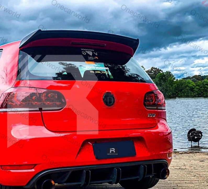 Volkswagen Golf MK6 GTI R 2008–2014 OSIR Style Rear Roof Spoiler Gloss Black – Onecarworld