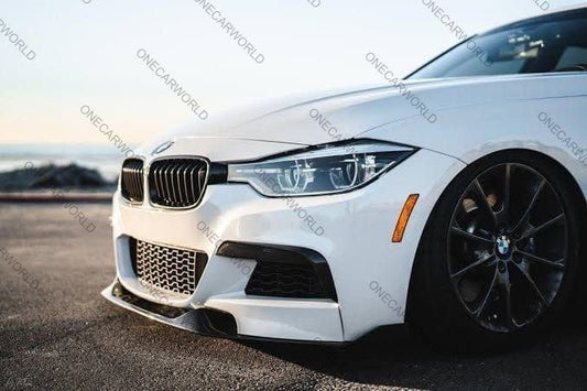 BMW 3 Series F30 F31 328i 330i 335i 340i 2012-2018 Front Lip MAD Style Gloss Black Onecarworld
