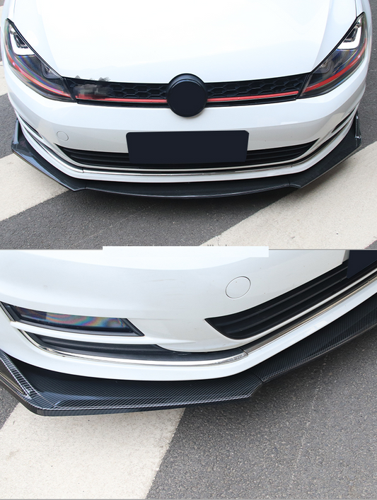 Universal A type Bumper Car Lip Protector Body kits Splitter Gloss Black fits on most cars. - ONECARWORLD