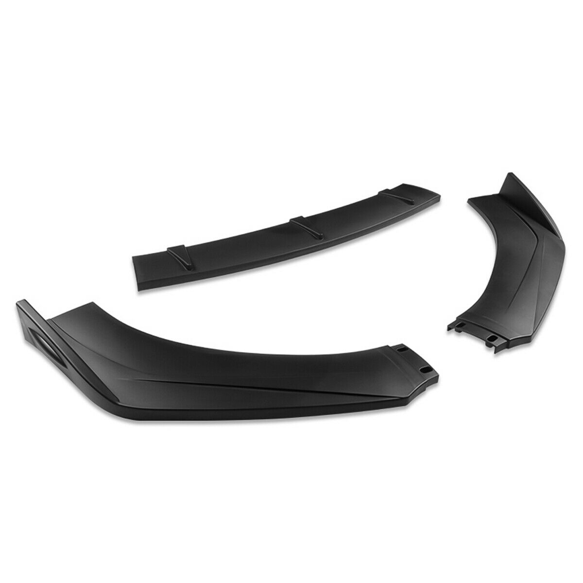 UNIVERSAL GLOSSY BLACK FRONT LOWER BUMPER SPLITTER SPOILER LIP BODY KIT - ONECARWORLD