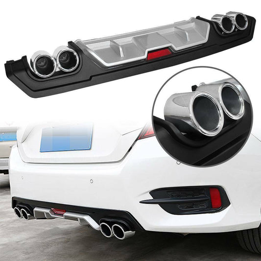 Rear Bumper Lip Diffuser For Honda Civic 2016-2018 - ONECARWORLD