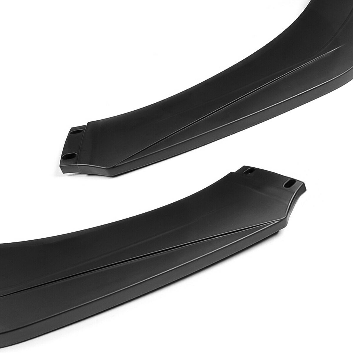 UNIVERSAL GLOSSY BLACK FRONT LOWER BUMPER SPLITTER SPOILER LIP BODY KIT - ONECARWORLD