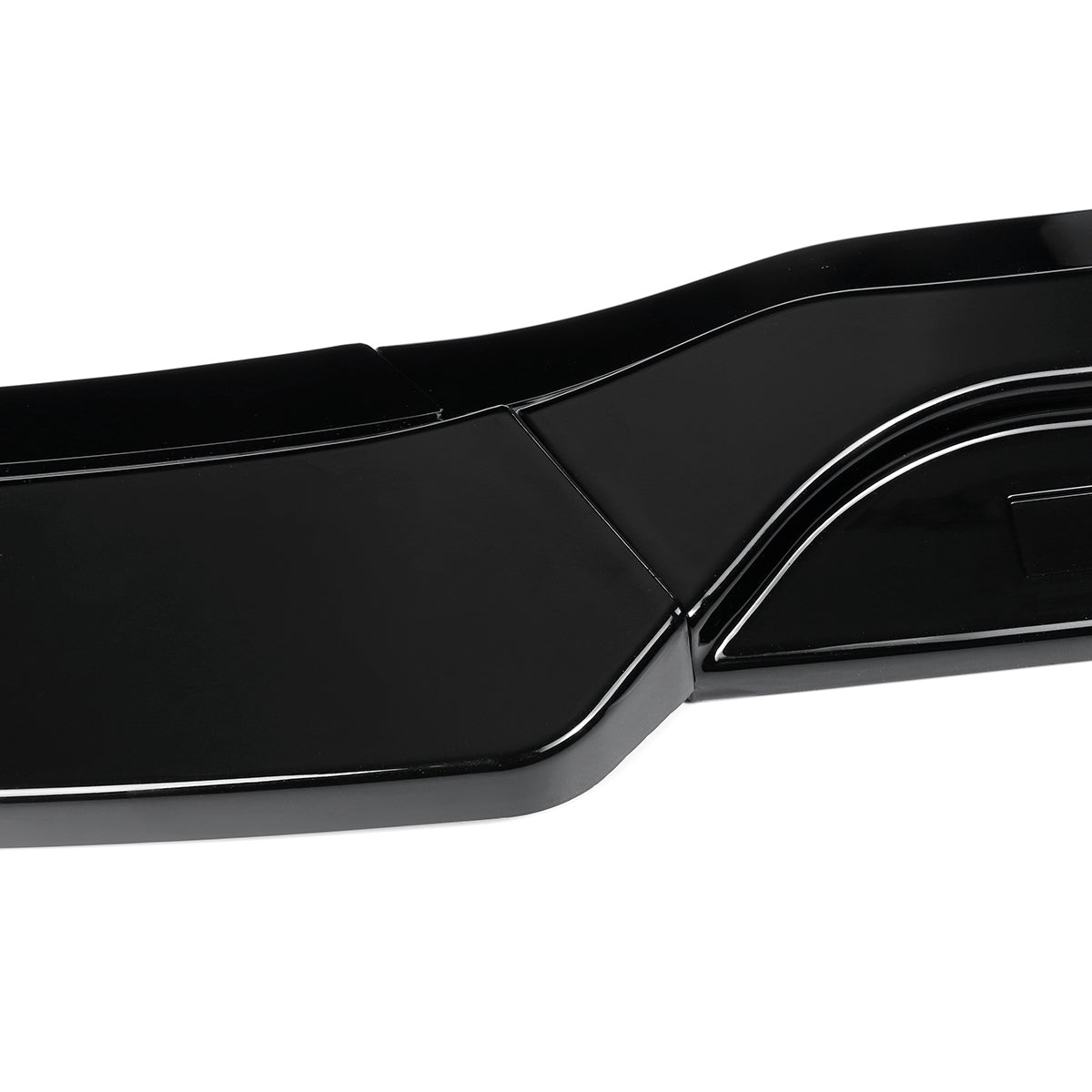 Front Bumper Lip Spoiler, For Benz W204 SPORTS C180 C200 C300 2008-2014 Glossy Black - ONECARWORLD