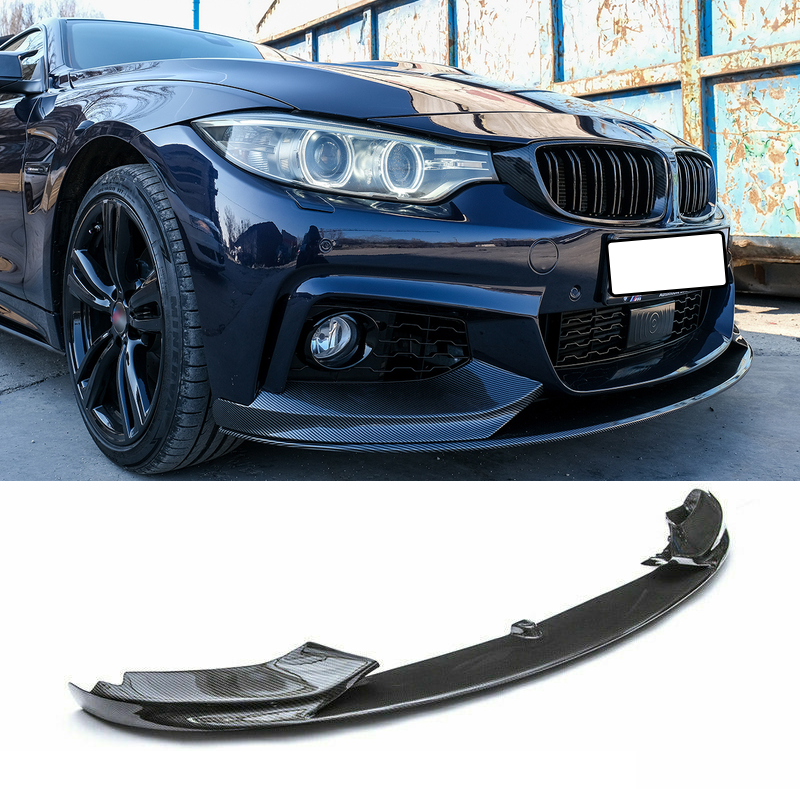 BMW Front Bumper Lip for Glossy Black 2013-2018 3-Series F30/F35/ 328I,330I,335I,328D,320I with M Sport Bumper - ONECARWORLD