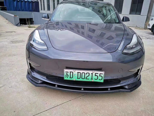 Front Lip for Tesla Model 3 Sedan 4 Door Exterior Bump 2017-2019 - ONECARWORLD