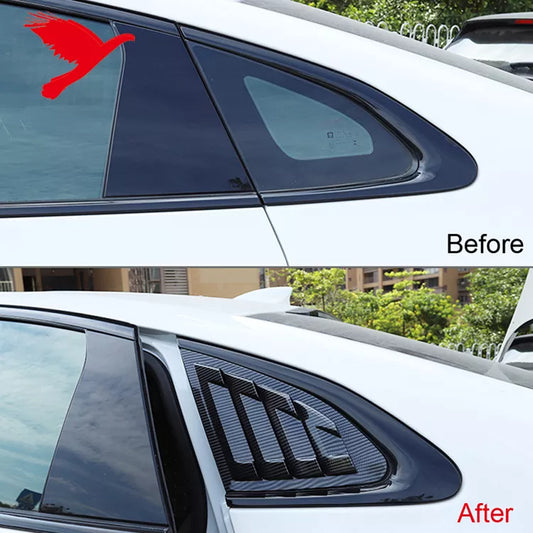 Malibu XL 2016-2021 gloss black Side Vent Window Scoop Louver Cover Trim - ONECARWORLD