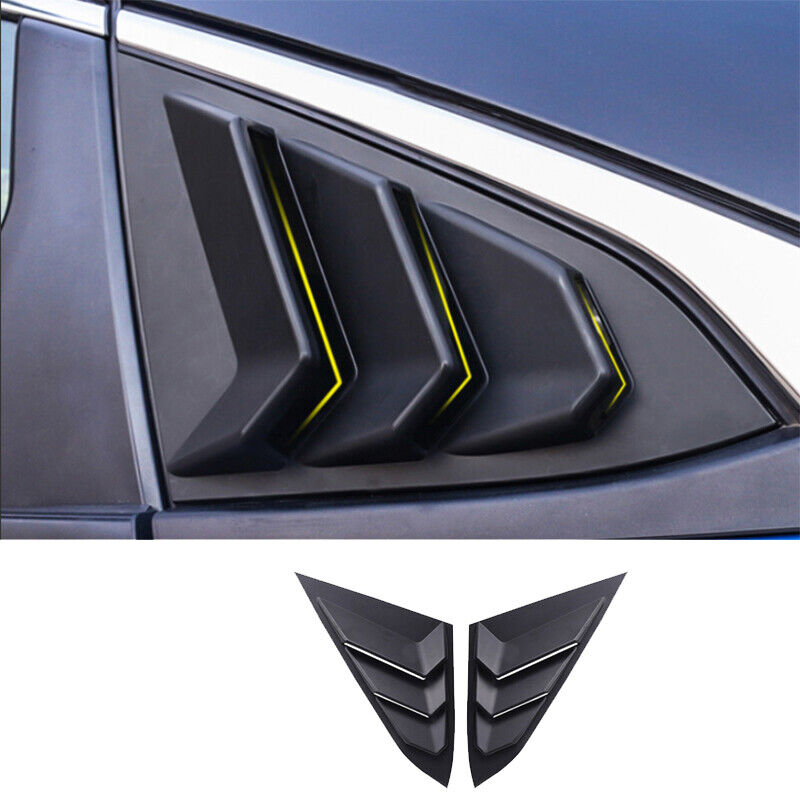 Malibu XL 2016-2021 gloss black Side Vent Window Scoop Louver Cover Trim - ONECARWORLD