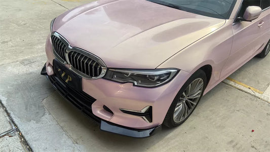 Front Bumper Lip for BMW G20 2019-2021 Normal version Gloss black - ONECARWORLD