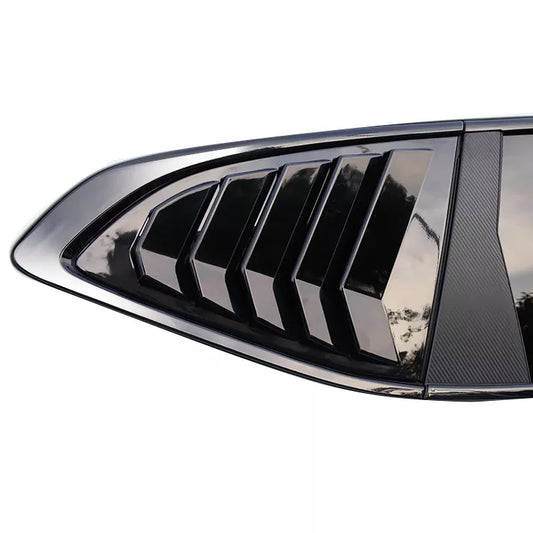 Side Vent Window Scoop Louver Cover Trim for HONDA CRV BREEZE 2017-2021 gloss black - ONECARWORLD