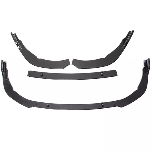 TOYOTA CAMRY SE XSE L LE XLE GLOSS BLACK FRONT BUMPER LIP SPLITTER FOR 18-2022 - ONECARWORLD