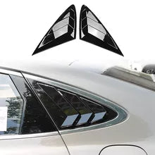 2X Sport Quarter Window Scoops Louvers for Nissan Sentra 2029-2023 (Gloss Black) - ONECARWORLD