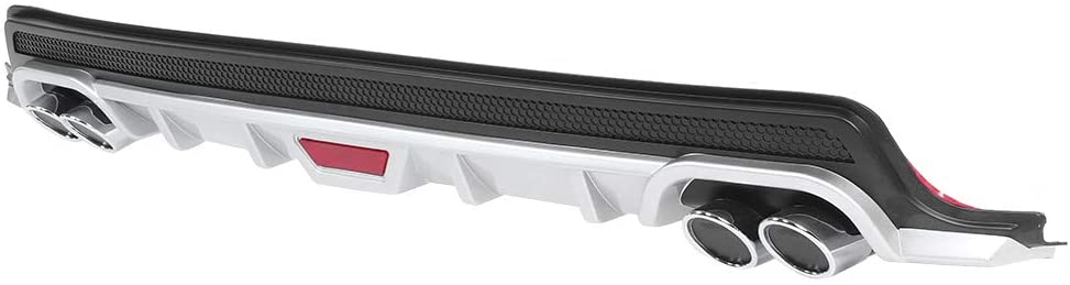 Rear Bumper Diffuser Lip 4 Exhausts Black Fit for Toyota Corolla 2014 -2018 - ONECARWORLD