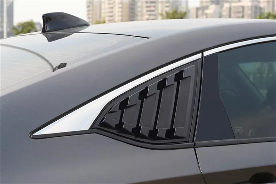 Side Vent Window Scoop Louver Cover Trim For Honda Accord 2018-2022 gloss black - ONECARWORLD