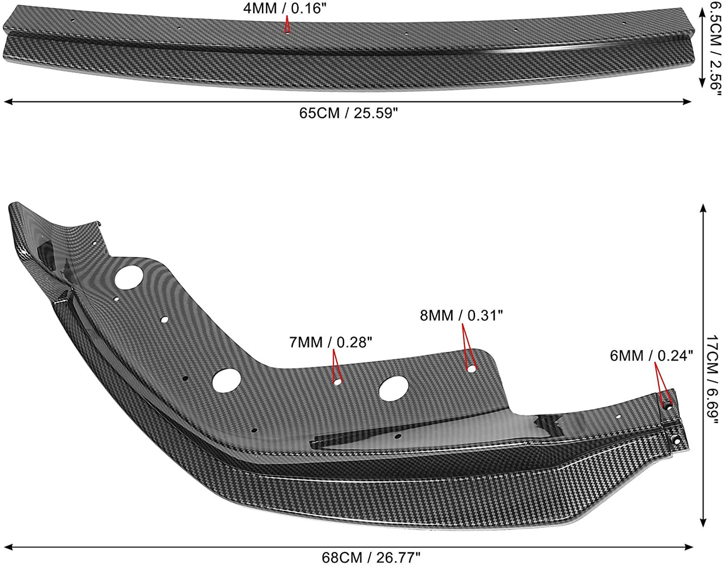BMW Front Bumper Lip Splitter Kit Performance Style Glossy Black For G20 G80 G28i/330i/335xi/328D/320i M-Sport - ONECARWORLD