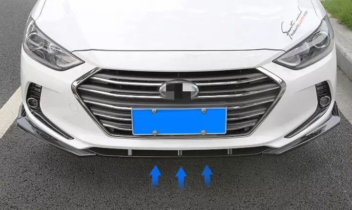 Front bumper lip Gloss black for Hyundai Elantra 2015-2018 - ONECARWORLD