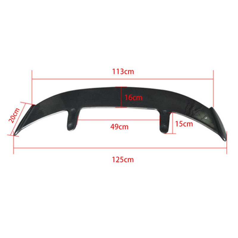 Universal Type G Rear Wing Spoiler for all SUV cars Glossy Black - ONECARWORLD