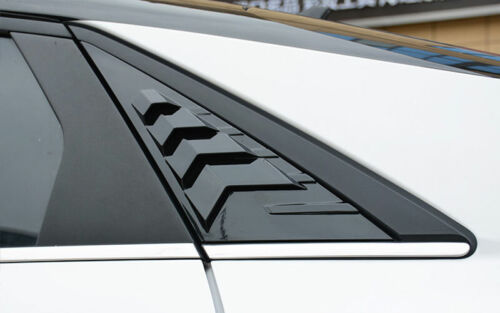 Side Vent Window Scoop Louver Cover Trim for Hyundai Elantra 2021-2022 gloss black - ONECARWORLD