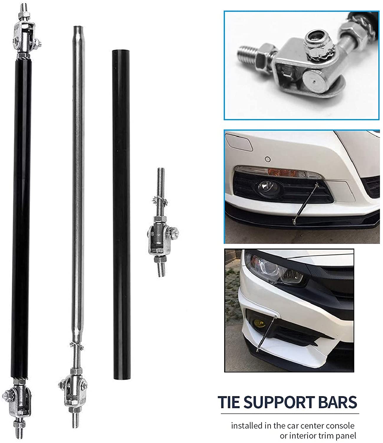 Universal Splitter Strut Rods,Adjustable 150MM and 200MM - ONECARWORLD