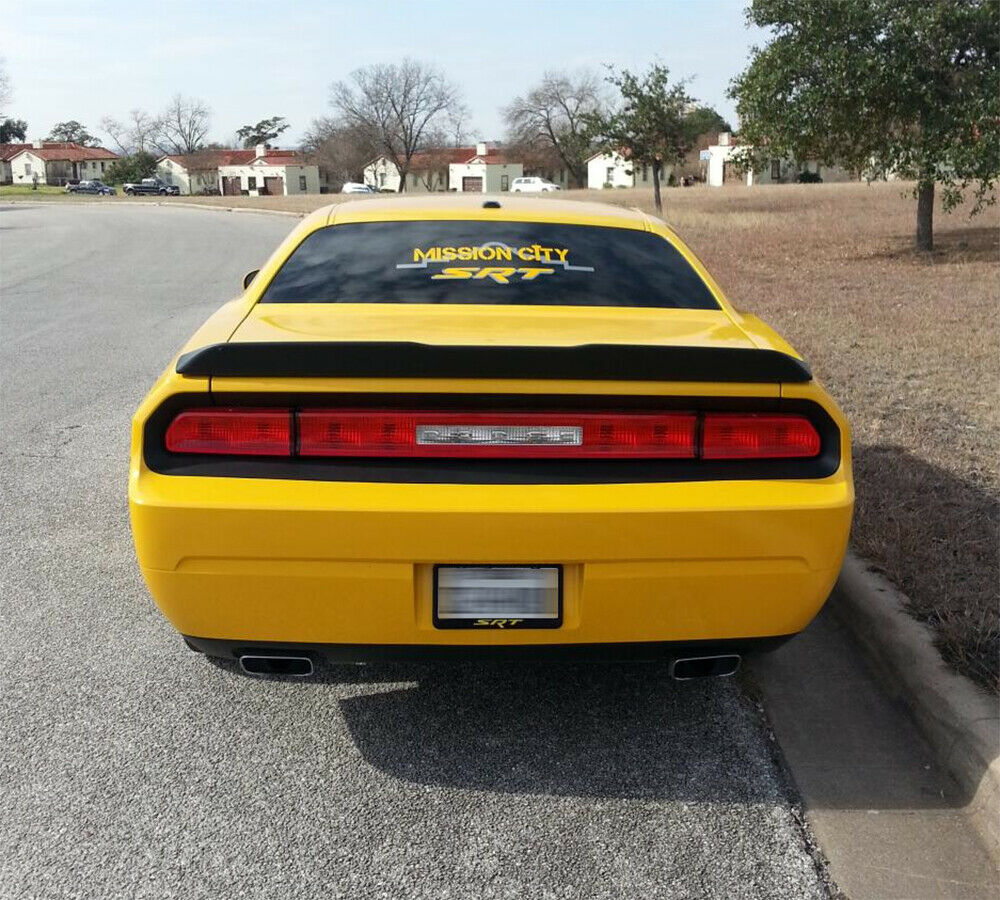 Dodge Challenger SRT Style Glossy Black ABS Rear Trunk Spoiler 2008-2022 - ONECARWORLD