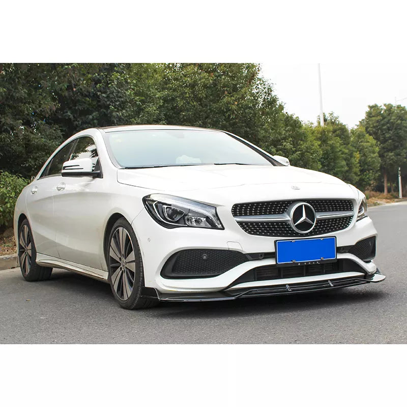 Front Bumper Spoiler Lip Body Kits For Mercedes Benz CLA250 Class W117 2012-2019 - ONECARWORLD