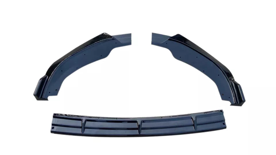 Front bumper lip for Infiniti G37 2010-2013 3-piece body kit Gloss Black - ONECARWORLD