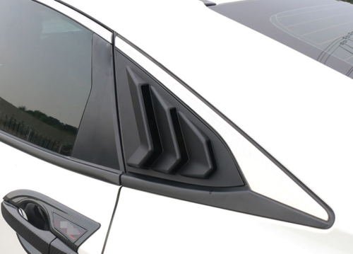 Side Vent Window Scoop Louver Cover Trim for Honda Civic 2022+ gloss black - ONECARWORLD