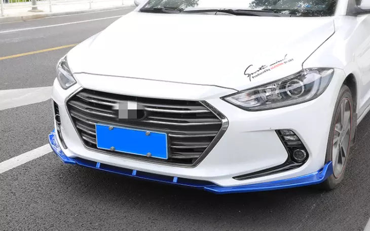 Front bumper lip Gloss black for Hyundai Elantra 2015-2018 - ONECARWORLD
