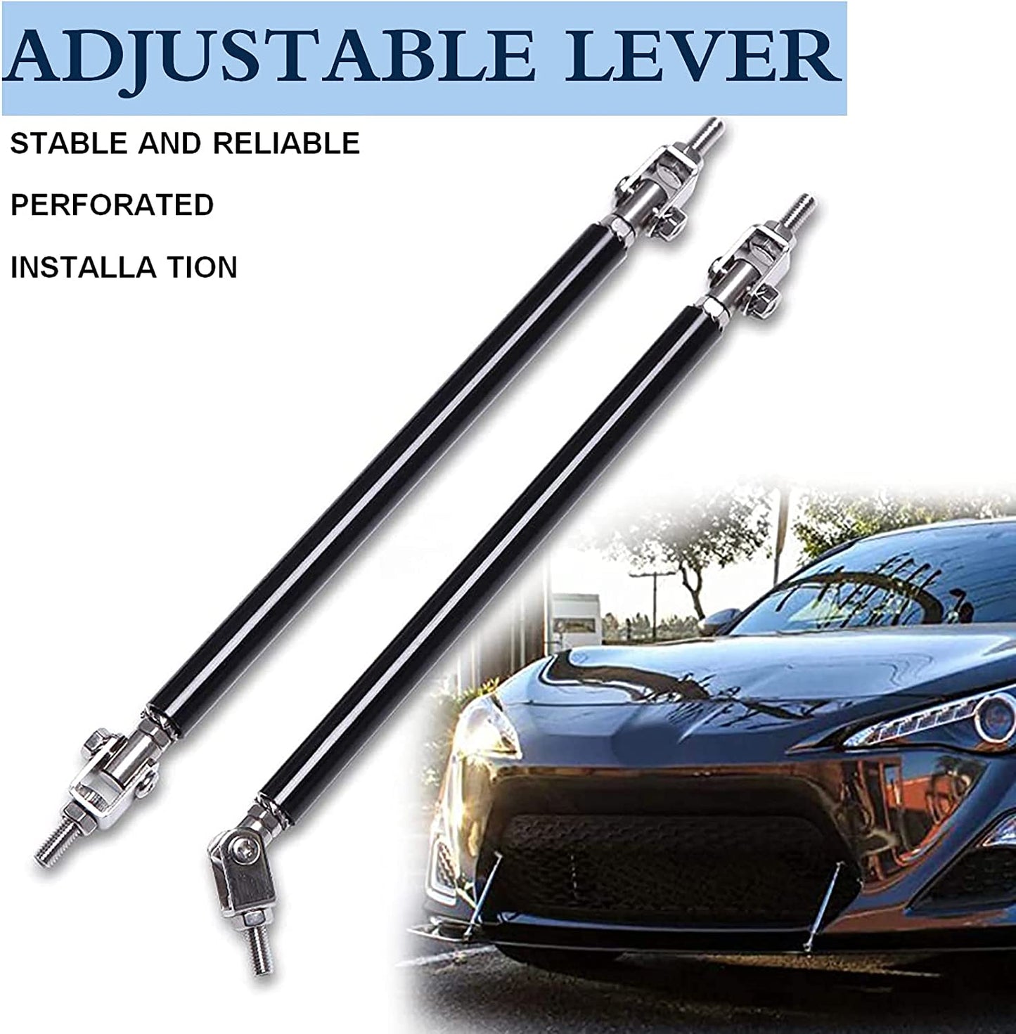 Universal Splitter Strut Rods,Adjustable 150MM and 200MM - ONECARWORLD
