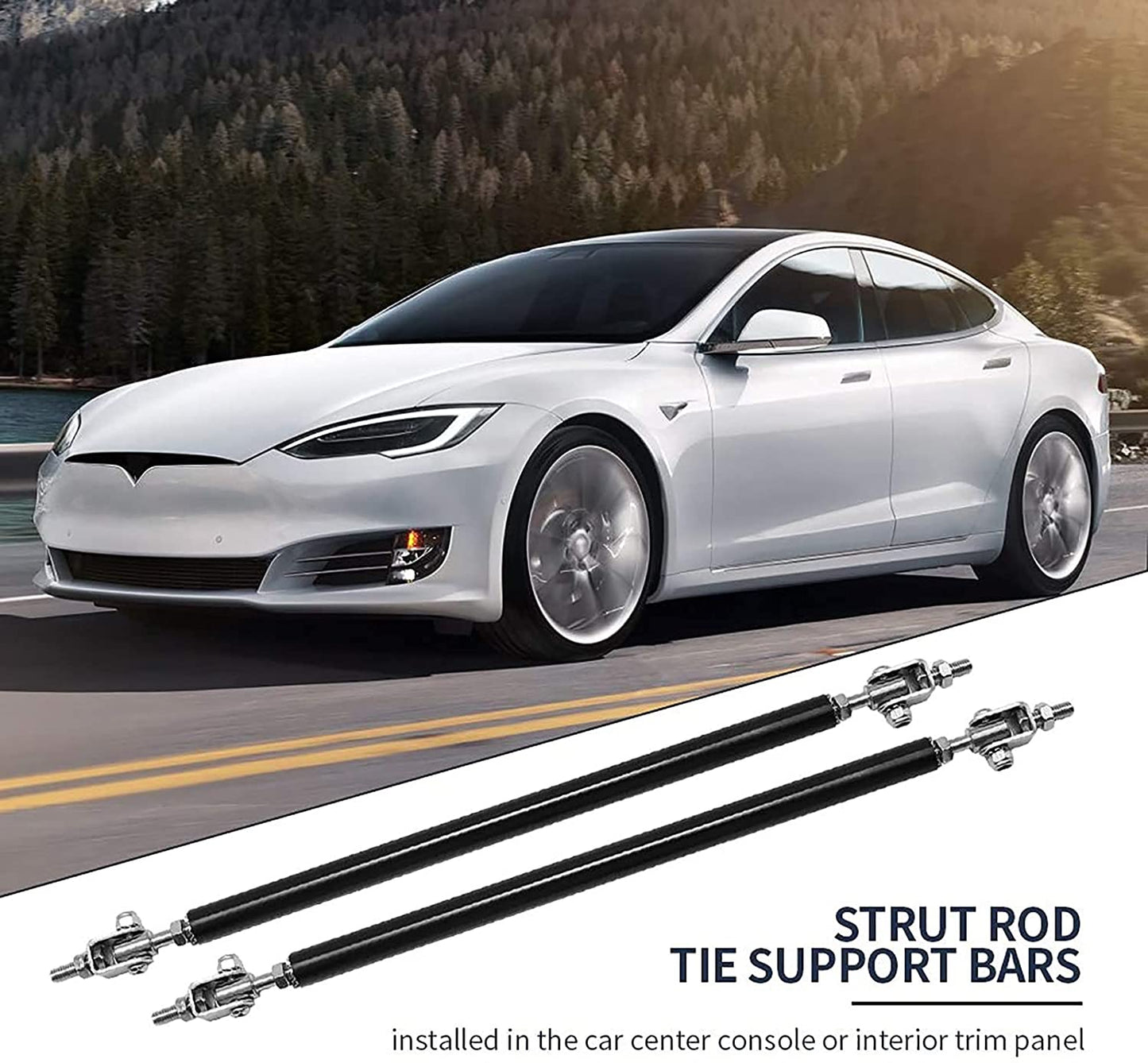 Universal Splitter Strut Rods,Adjustable 150MM and 200MM - ONECARWORLD