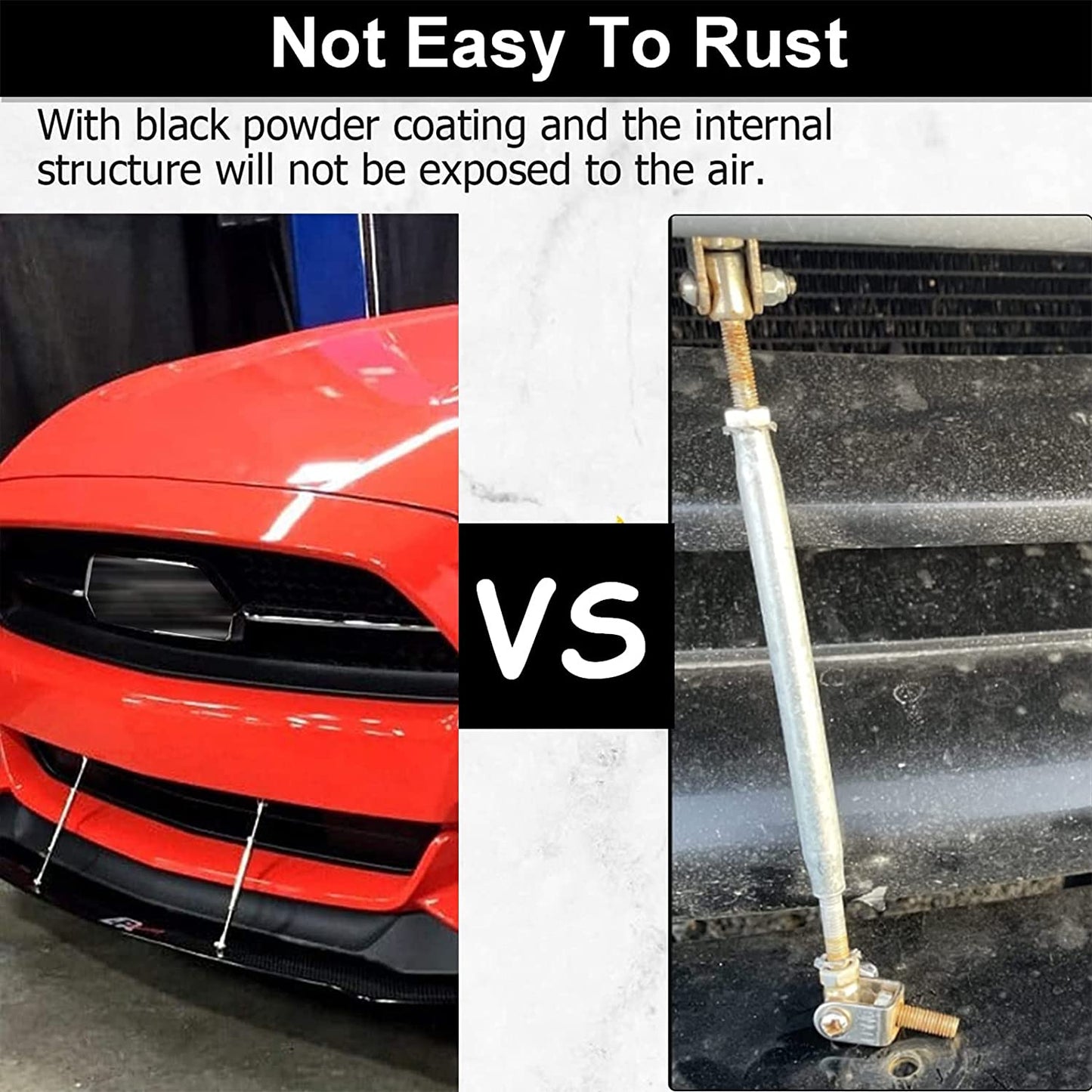 Universal Splitter Strut Rods,Adjustable 150MM and 200MM - ONECARWORLD