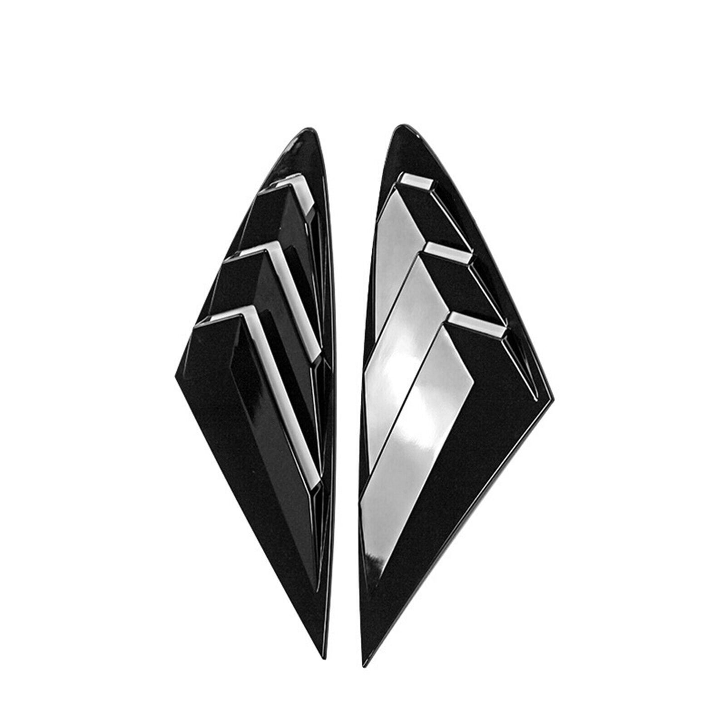 Side Vent Window Scoop Louver Cover Trim For Honda Accord 2018-2022 gloss black - ONECARWORLD