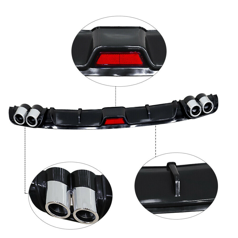 Rear Bumper Lip Diffuser For Honda Civic 2016-2018 - ONECARWORLD